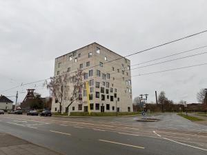 a large building on the side of a street at POLAT Apartments 9 in Essen