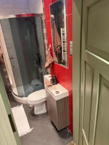Kúpeľňa v ubytovaní Apartamenty na Galicówce