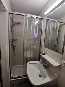 Koupelna v ubytování Pension Garni Appartement Ortner