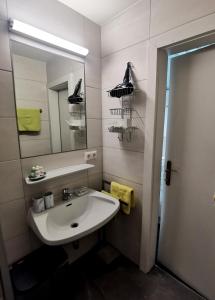 Koupelna v ubytování Pension Garni Appartement Ortner