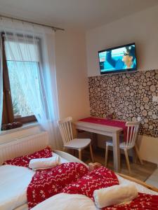 TV a/nebo společenská místnost v ubytování Apartamenty u Joli