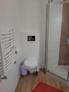 Koupelna v ubytování Apartamenty u Joli