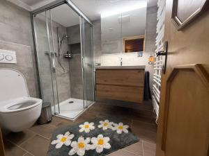 Koupelna v ubytování Chalet Talblick, alte Gasse 40