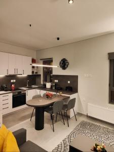 Kuchyň nebo kuchyňský kout v ubytování Pavliani Apartments