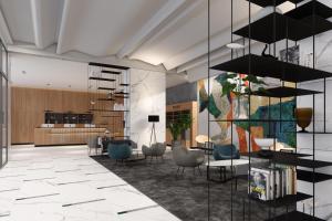 Köök või kööginurk majutusasutuses Four Points by Sheraton Warsaw Mokotow