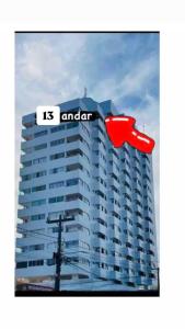 Ein Gebäude mit den Worten Amaroria drauf in der Unterkunft PROMOÇÃO DE INAUGURAÇÃO- 13 andar - vista mar in São José da Coroa Grande