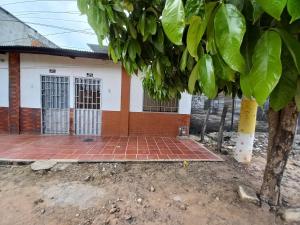a house with a tree in front of it at Apartamento Jarhel in Aguachica