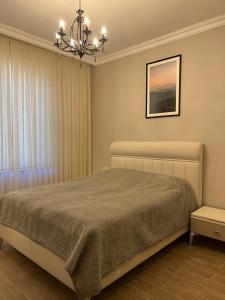 Ένα ή περισσότερα κρεβάτια σε δωμάτιο στο Luxury Furnished House Near Shahdag Mountain