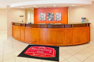 a reception counter in a hospital lobby at Residence Inn Boston Norwood in Norwood