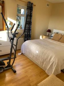 Postel nebo postele na pokoji v ubytování An Teach Tykillen Cosy Home