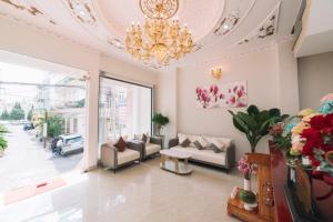Χώρος καθιστικού στο Việt Anh Dalat Hotel