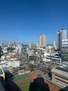 大邱景观或在公寓看到的城市景观