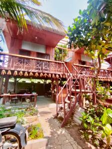 Μπαλκόνι ή βεράντα στο Gió Núi garden homestay