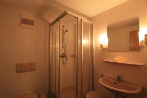 Koupelna v ubytování Hotel Bürgerhof