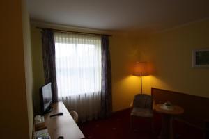 TV a/nebo společenská místnost v ubytování Hotel Bürgerhof