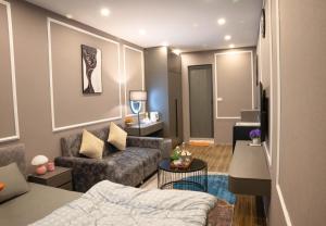 Posezení v ubytování Spring Home Hà Nội