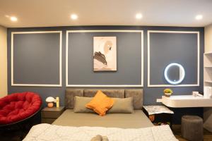 Posezení v ubytování Spring Home Hà Nội