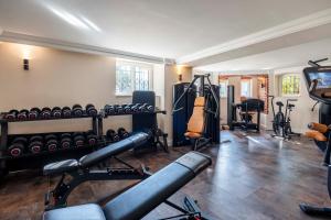 Fitness centrum a/nebo fitness zařízení v ubytování meergut HOTELS