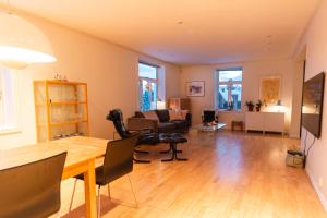 Χώρος καθιστικού στο Explore Tromsø Villa