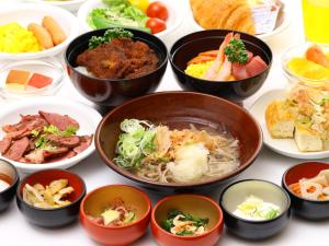 福井市にある天然温泉羽二重の湯　ドーミーインプレミアム福井の食器一杯