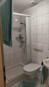 Koupelna v ubytování Traumurlaub