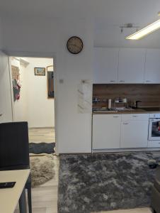 Dapur atau dapur kecil di Studio apartman DINO z balkonom +2 gambar