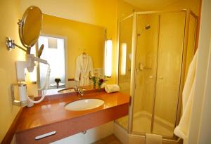 Koupelna v ubytování Hotel Johannisbad