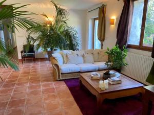 Posezení v ubytování Maison d'Hotes Le Chai d'Armagnac