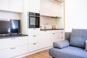 Kuchyňa alebo kuchynka v ubytovaní Apartment Waldblick