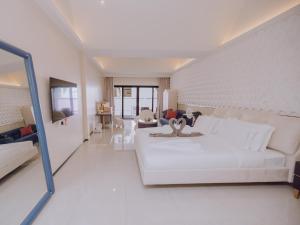 Posezení v ubytování YUSU Hotel 羽宿酒店