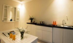 Kuchyň nebo kuchyňský kout v ubytování Maro Hotel & Apartment