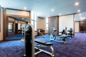 Fitness centrum a/nebo fitness zařízení v ubytování Maro Hotel & Apartment