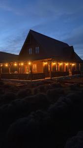 Bygningen som feriehuset ligger i