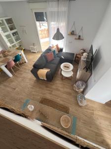 Χώρος καθιστικού στο Casa Luna
