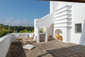 Balkón nebo terasa v ubytování Masseria Pugliese Farm