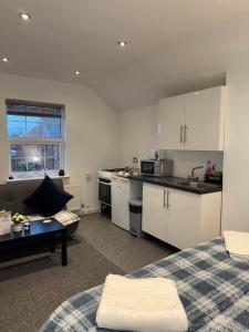 Η κουζίνα ή μικρή κουζίνα στο Cosy countryside stay- Waters Upton, Telford