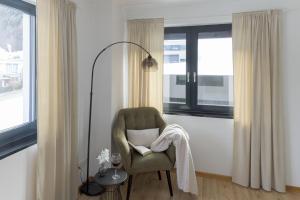 Χώρος καθιστικού στο Ferienwohnung Ampass