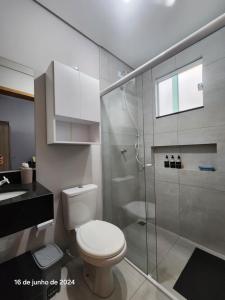Koupelna v ubytování Residencial Yama