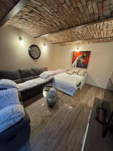 Posezení v ubytování Blue Sky Apartment