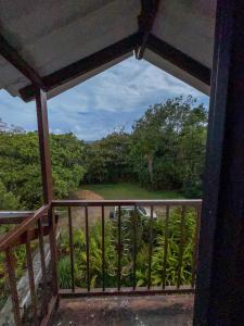 Balkón nebo terasa v ubytování Hostal Pachamama
