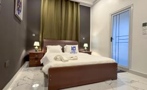 Postel nebo postele na pokoji v ubytování VIP Kumbis Luxury 2 Bedroom Apartment + 18 fotografií