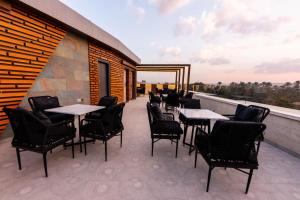 Balkón nebo terasa v ubytování Remal Pyramids Hotel