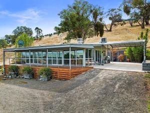 Bygningen som feriehuset ligger i