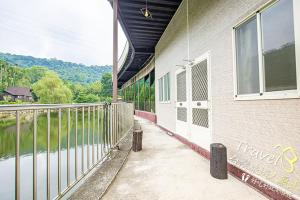 Balkón nebo terasa v ubytování 淺藏山莊民宿-雙湖