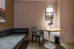 Posezení v ubytování Atour Hotel Wuhan Hankou Railway Station South Plaza