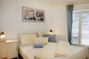 Postel nebo postele na pokoji v ubytování Ferienhaus Viktoria