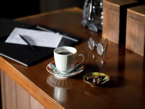 町家ホテル　町の踊場にあるコーヒーまたはお茶