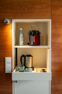 Dapur atau dapur kecil di Boutique & Design Hotel AUERSPERG