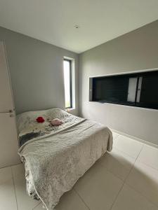 Un ou plusieurs lits dans un hébergement de l'établissement Villa De L'Amiral - LUXE ET DETENTE A POMMEVIC