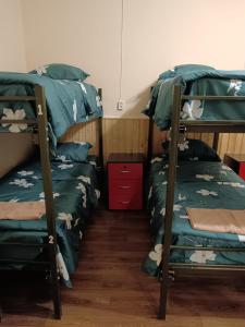 Voodi või voodid majutusasutuse Hostel JK toas